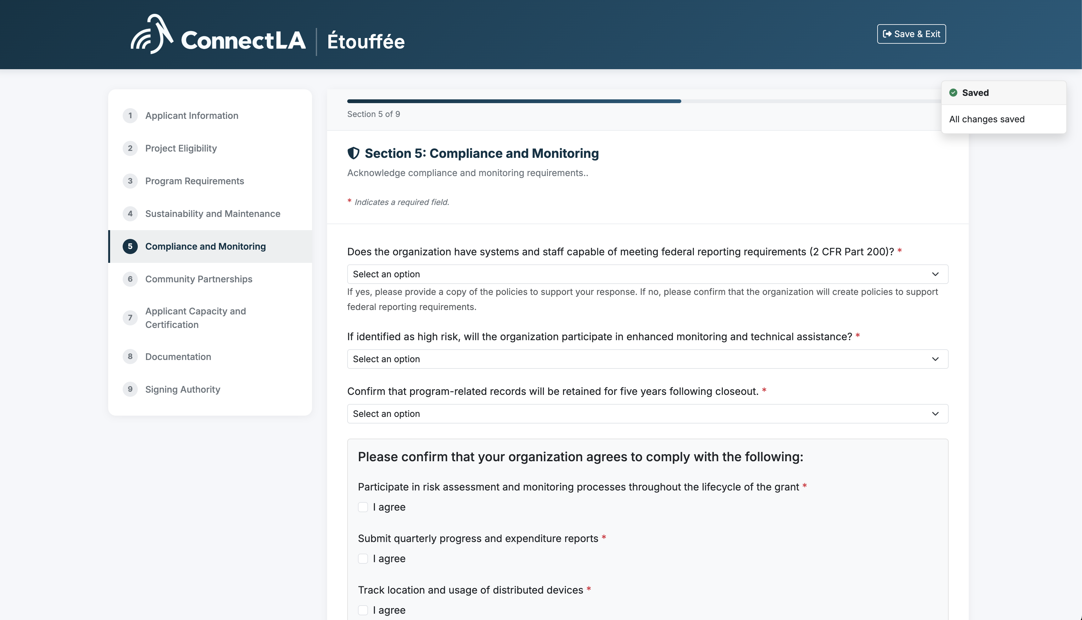 beadops application screen